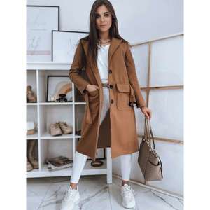 SCHERMI II women's coat, camel Dstreet NY0445 vyobraziť