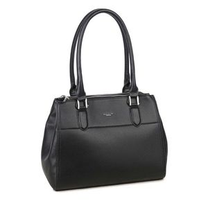 LUIGISANTO Black eco-leather handbag vyobraziť