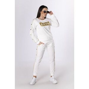 cotton tracksuit with gold and elements vyobraziť
