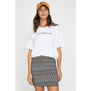 Koton Women Brown Normal Waist Mini Patterned Skirt vyobraziť