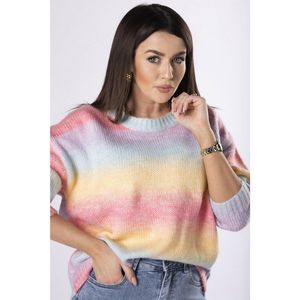 simple cut rainbow sweater vyobraziť