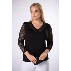 lace-trimmed blouse vyobraziť