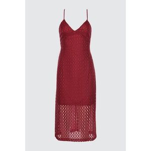 Trendyol Claret Red Collar Detailed Dress vyobraziť