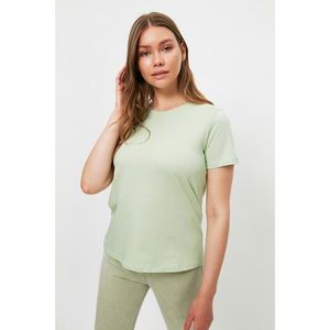 Trendyol Mint 100% Organic Cotton Basic Knitted T-Shirt vyobraziť