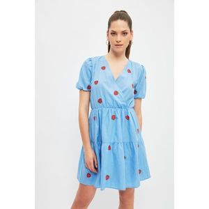 Trendyol Blue Embroidered Dress vyobraziť