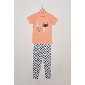 Trendyol Multi Color Printed Knitted Pajamas Set vyobraziť