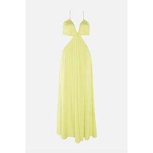 Trendyol Neon Yellow Back Detailed Beach Dress vyobraziť