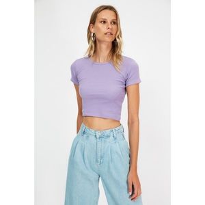 Trendyol 2-Pack Mint-Lilac Knitted Blouse vyobraziť
