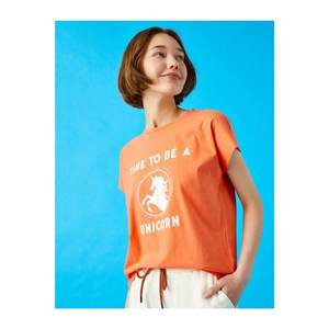 Koton Women's Printed T-Shirt Cotton vyobraziť