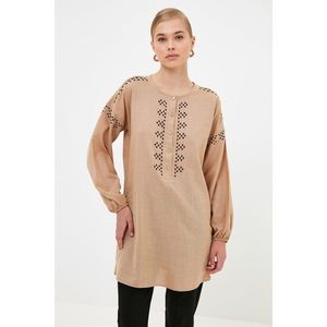 Trendyol Stone Crew Neck Tunic vyobraziť