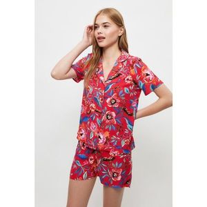 Trendyol Floral Pattern Woven Pajamas Set vyobraziť