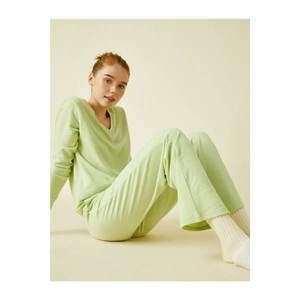 Koton Women's Green Soft Sweatpants vyobraziť