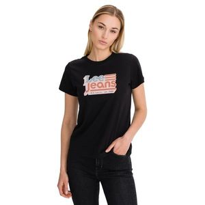 Lee Tričko Crew Neck Tee Black vyobraziť