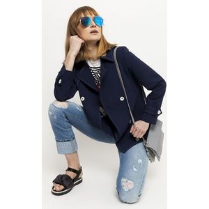 Deni Cler Milano Woman's Jacket W-Dc-9000-9C-A7-58-1 Navy Blue vyobraziť