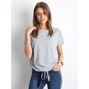 Women´s gray cotton t-shirt vyobraziť
