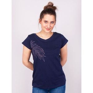Yoclub Woman's Cotton T-Shirt Short Sleeve PK-050/TSH/WOM Navy Blue vyobraziť