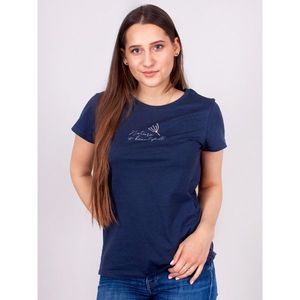 Yoclub Woman's Cotton T-Shirt Short Sleeve PK-024/TSH/WOM Navy Blue vyobraziť