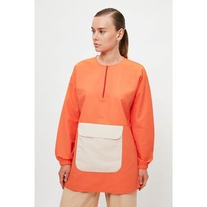 Trendyol Orange Crew Neck Zippered Tunic vyobraziť