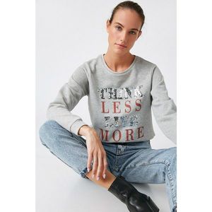 Koton Women's Silver Sweatshirt vyobraziť