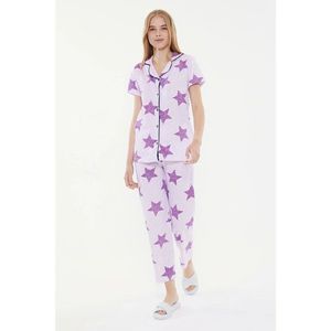 Trendyol Printed Knitted Pajamas Set vyobraziť