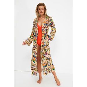 Dámske kimono Trendyol Tropical Patterned vyobraziť