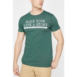 Koton Men's Green T-Shirt vyobraziť