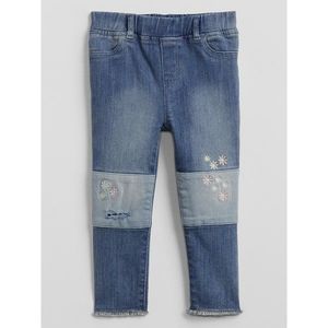 GAP Kids Jeans V-Jegging Emb Ptch Ank vyobraziť