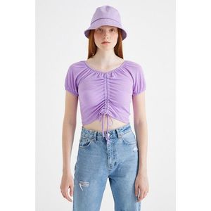Koton Women's Lilac T-Shirt vyobraziť