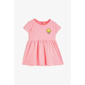 Koton Pink Striped Baby Girl Dress vyobraziť