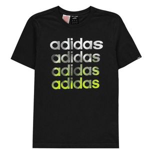 Adidas Faded Repeat Logo T-Shirt Junior Boys vyobraziť