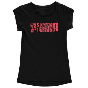 Triko Puma Logo T Shirt dětské Girls vyobraziť