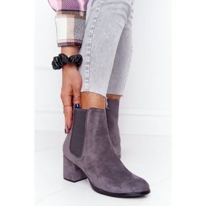 Women's Insulated Chelsea Boots On A Block Heel Grey Juliette vyobraziť