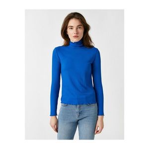 Koton Women's Blue Turtleneck Long Sleeve Sweater vyobraziť
