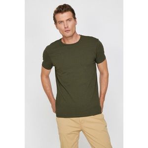 Koton Men's Green Printed T-Shirt vyobraziť