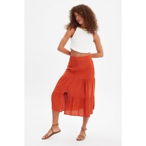 Trendyol Tile Button Detailed Skirt vyobraziť