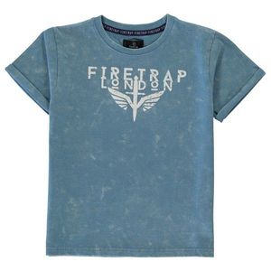 Firetrap Acid Wash T Shirt Junior Boys vyobraziť