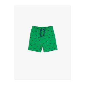 Koton Baby Boy Green Blue Patterned Shorts vyobraziť