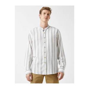 Koton Cotton Shirt Striped vyobraziť
