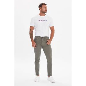 Trendyol Khaki Men's Skinny Trousers vyobraziť