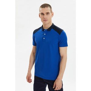 Trendyol Navy Blue Men Regular Fit Short Sleeve Polo Neck T-shirt vyobraziť