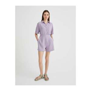 Koton Women's Purple Pocketed Shorts vyobraziť