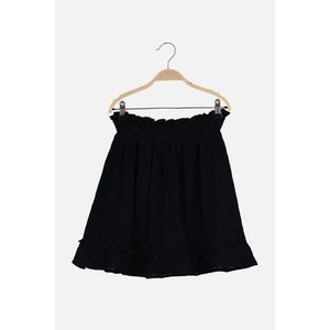 Trendyol Black Giphy Skirt vyobraziť
