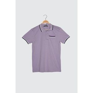 Trendyol Lila Men's Regular Fit Short Sleeve Polo Neck T-shirt vyobraziť