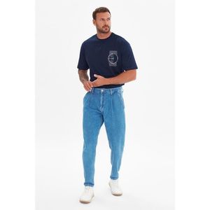 Trendyol Blue Men's Baggy Fit Jeans vyobraziť