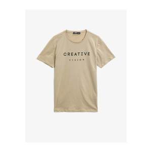 Koton Letter Printed T-Shirt Short Sleeve Cotton vyobraziť