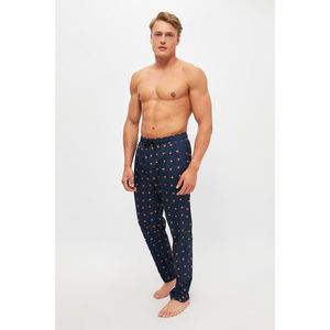 Trendyol Navy Blue Hedgehog Pattern Woven Pajama Bottom vyobraziť
