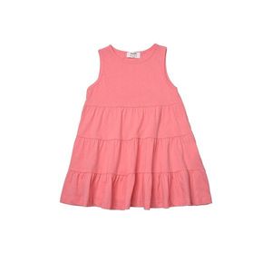 Trendyol Pink Ruffled Girl Knitted Dress vyobraziť