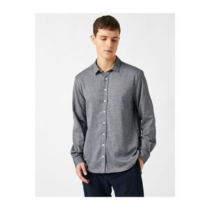 Koton Men's Cotton Classic Collar Long Sleeve Shirt vyobraziť