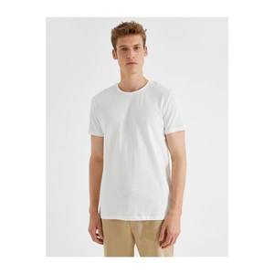 Koton Men's Crew Neck T-Shirt Cotton vyobraziť