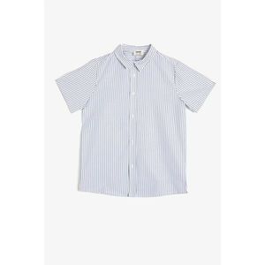Koton Boy's White Striped Shirt vyobraziť